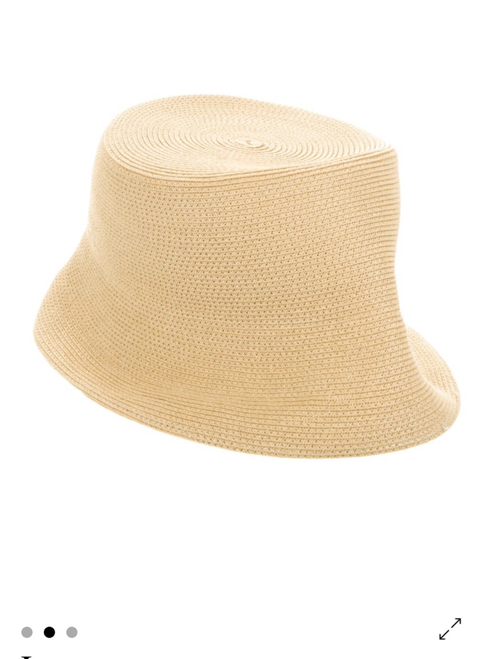 Jacquemus Tan Woven Bucket Hat with Logo - Picture 2 of 4